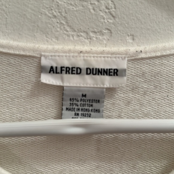 Alfred Dunner white & pastel embroidered sweater - Picture 7 of 8